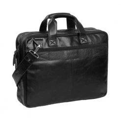 The Chesterfield Brand Manuel 15,4 Pc Veske I Skinn Black