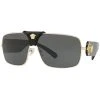 Versace Squared Baroque Sunglasses Black