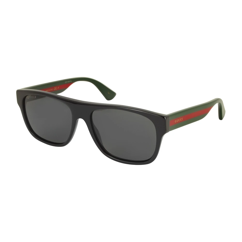 Gucci GG0341S Rectangular-frame Acetate Sunglasses Black 3 Gucci GG0341S Rectangular-frame Acetate Sunglasses Black