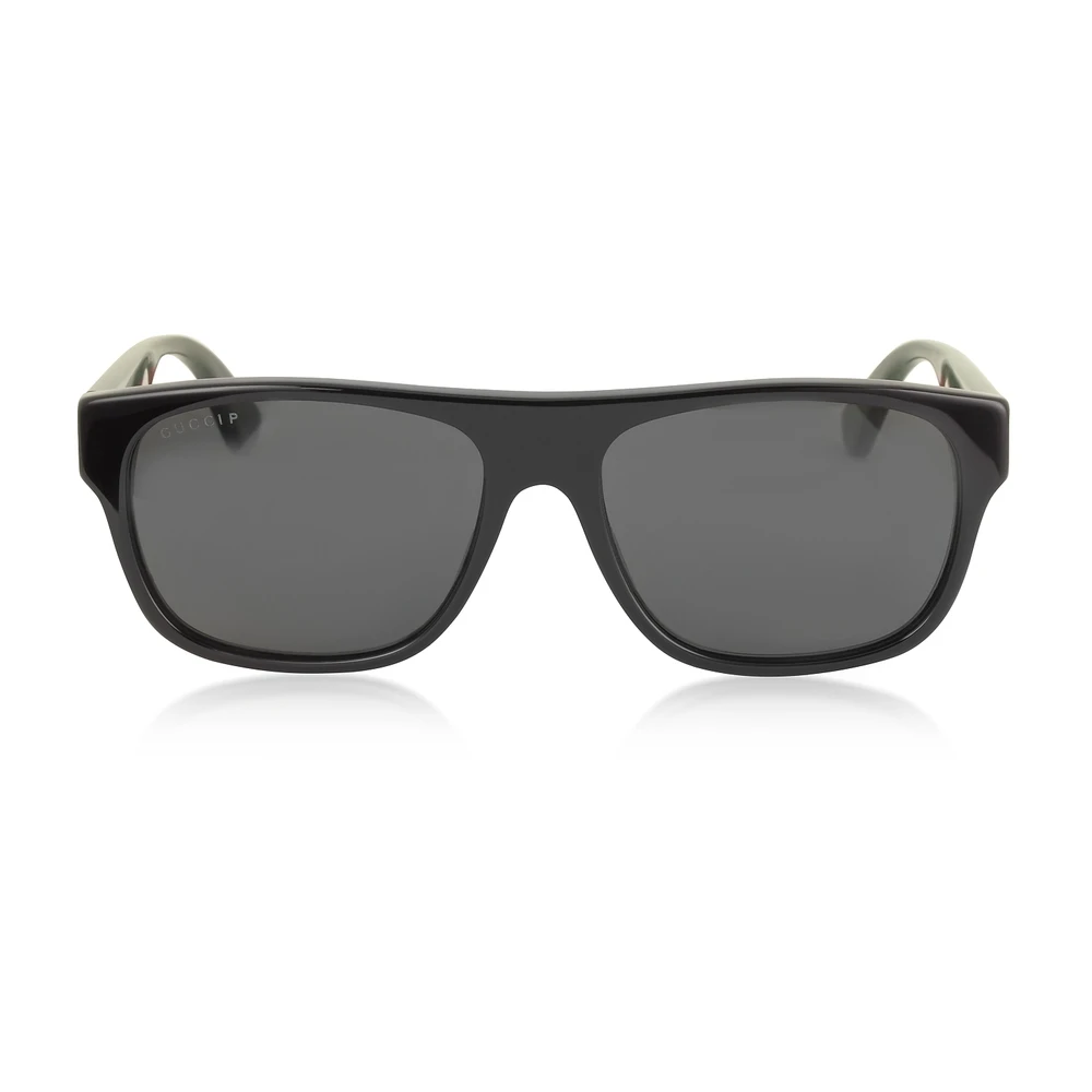Gucci GG0341S Rectangular-frame Acetate Sunglasses Black 4 Gucci GG0341S Rectangular-frame Acetate Sunglasses Black - Bilde 2