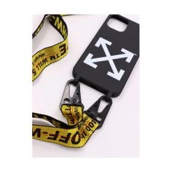 Off White Case With Industrial Tape Black