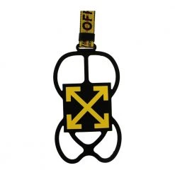 Off White Phone Pouch Black