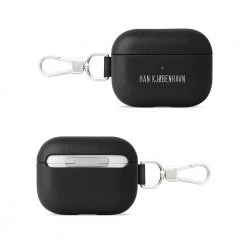Han Kjøbenhavn AirPods Pro Case Leather + Carabiner Black