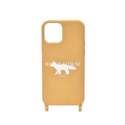 Maison Kitsuné Stamp Iphone Case Brown